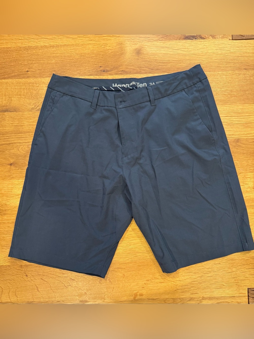 Hang Ten Men's Size 36 Blue Hybrid Shorts 21in Outseam Stretch Quick Dry Golf